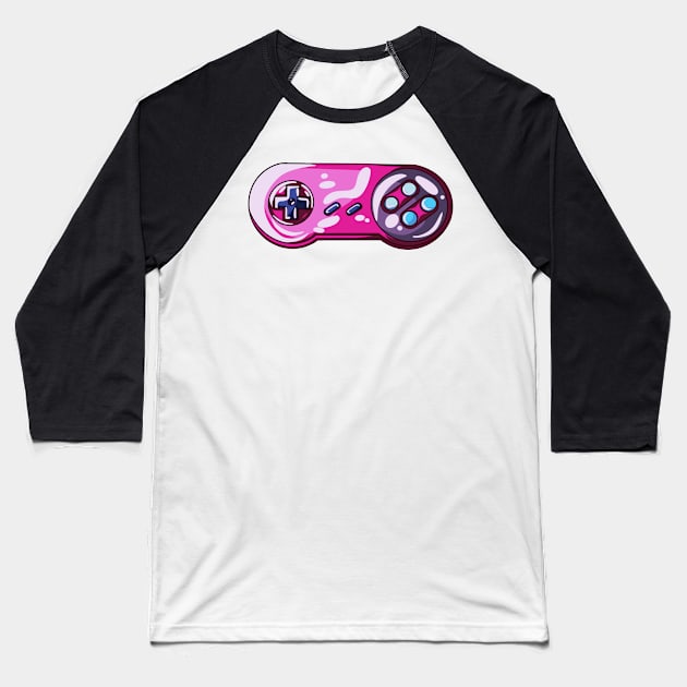 Game controller Baseball T-Shirt by lavavamp